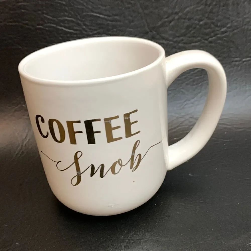 10 Strawberry Street Coffee Snob Coffee Is Like Liquid Sunshine Gold White Mug